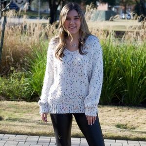 Comfy Confetti Sweater